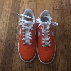Orange Air Force ones
