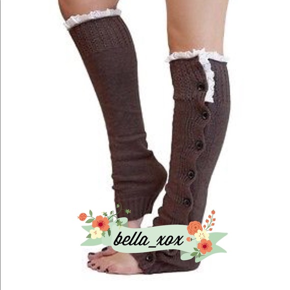 Accessories - 🆕 BUTTON BOOT WARMERS ONE SIZE CHOCOLATE BROWN