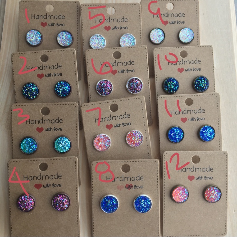 Glitzy earrings