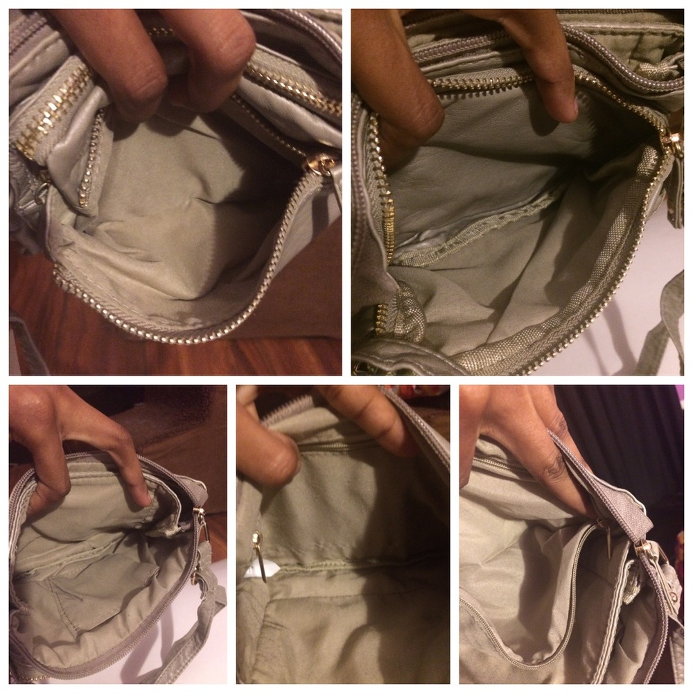 Gray Under One Sky multi-pocket cross-body purse - Picture 5 of 7