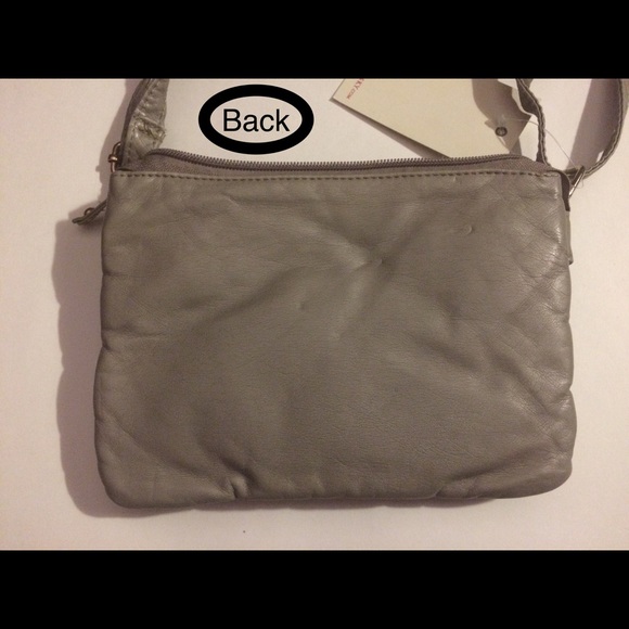 Gray Under One Sky multi-pocket cross-body purse - Picture 3 of 7
