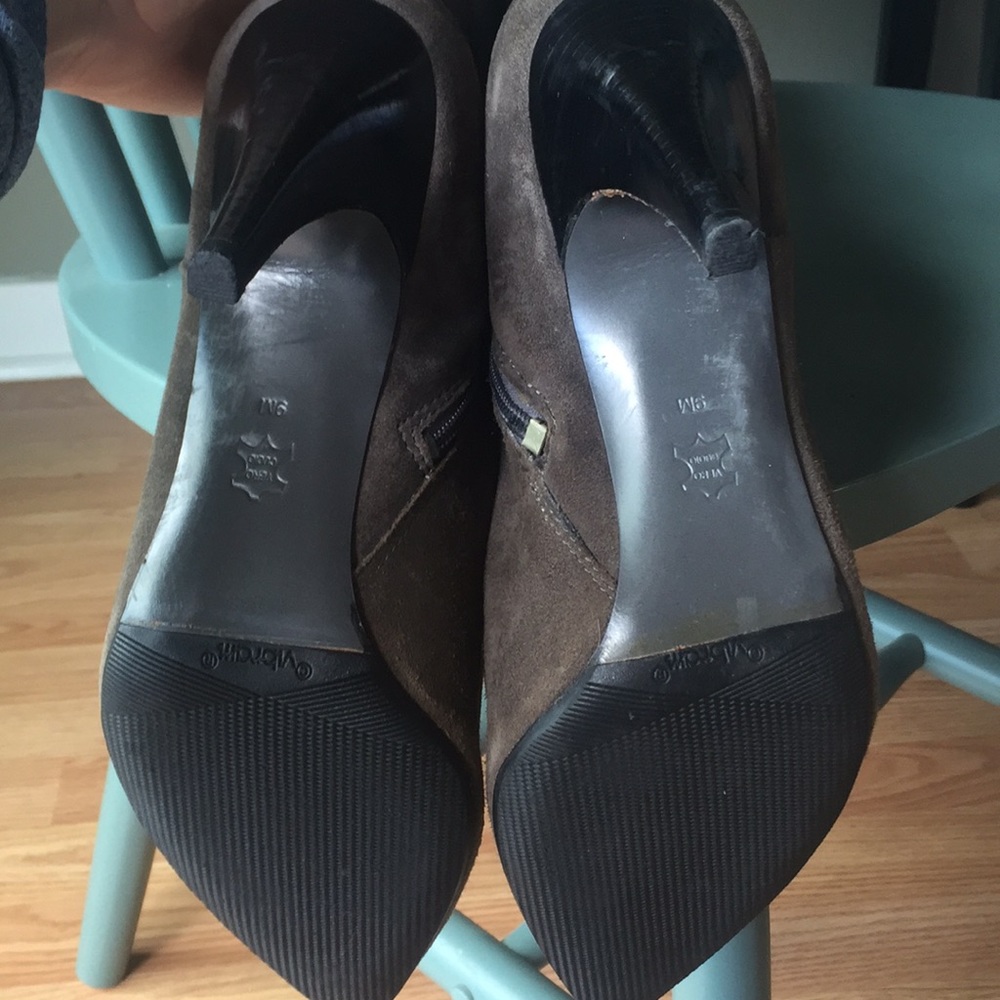 Via Spiga grey suede pointy toe boots - Picture 3 of 5