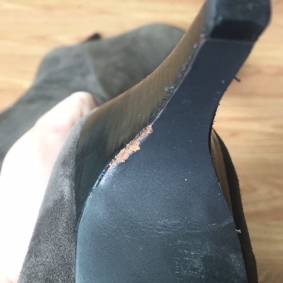 Via Spiga grey suede pointy toe boots - Picture 4 of 5