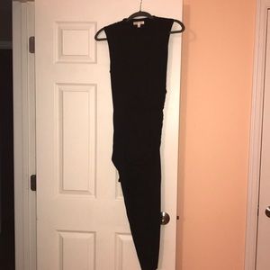 Black asymmetrical dress
