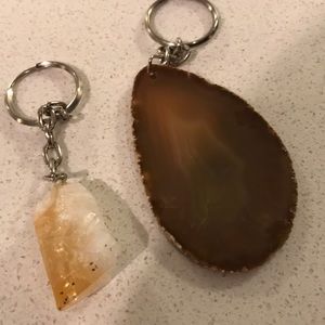 Lucky Quartz Crystal Keychains Urban Outfitters