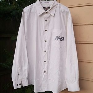 Harley Davidson Mens Button Up