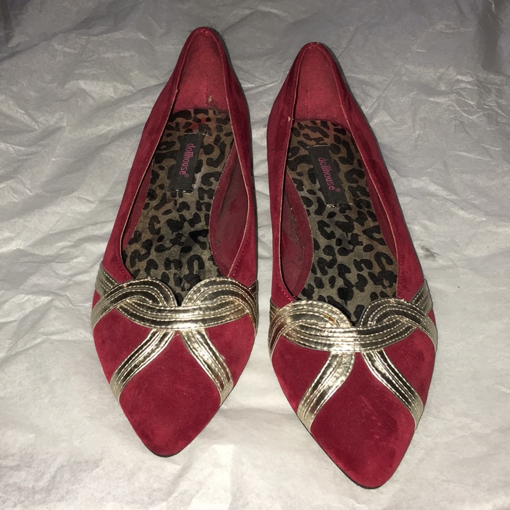 Dollhouse Virtue Metallic Trim Ballet Flat