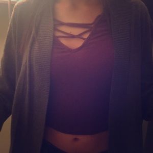 Purple Crop Top