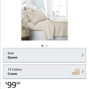 Luxury Linens™ Premium 6 Piece Bed Sheet Set-Queen