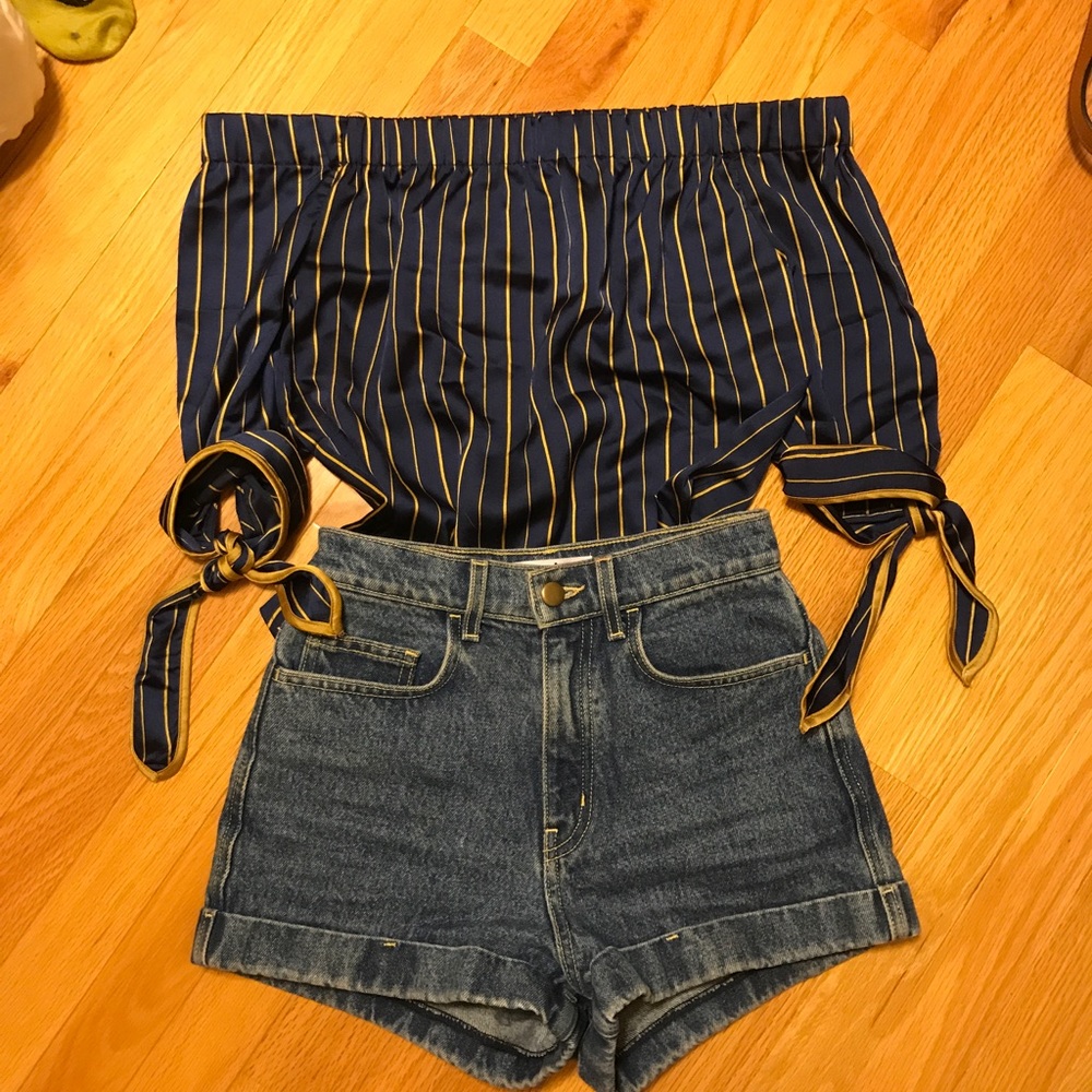 American Apparel Jean shorts