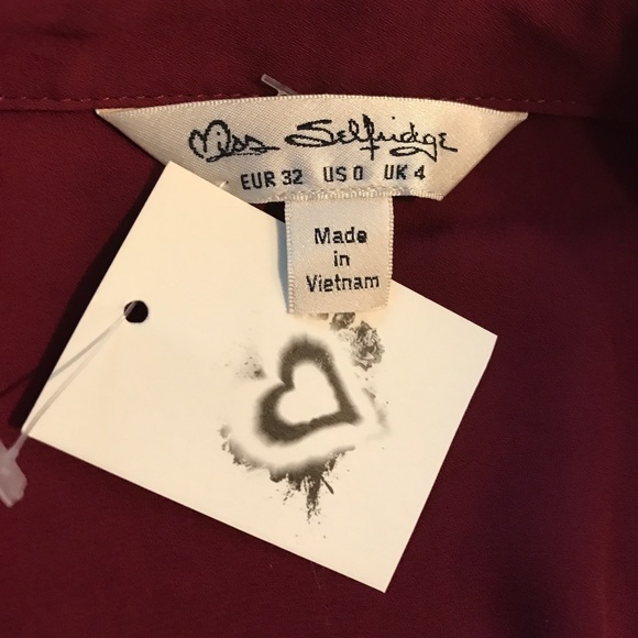 Miss Selfridge button-up blouse - Picture 6 of 7