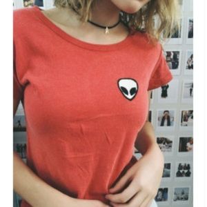 Brandy Melville Mason Alien Patch Top