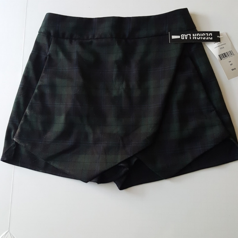 Plaid skort