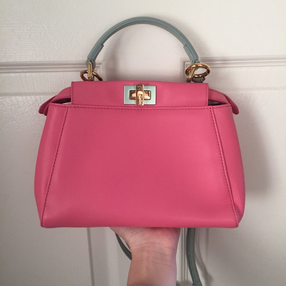 Fendi Peekaboo Pink Blue