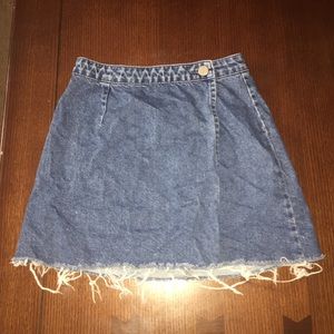 Denim mini skirt