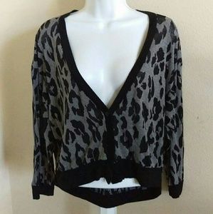 Leopard print cardigan