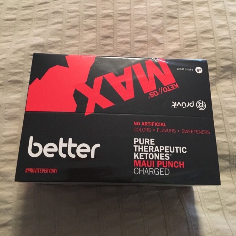 5 packets Keto os max fruit punch charged