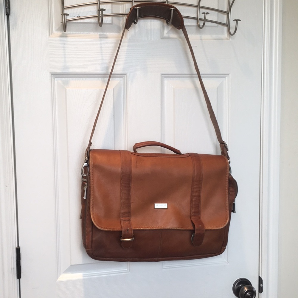 US Luggage New York laptop bag leather