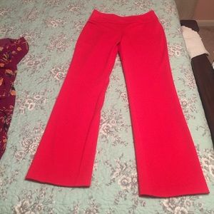 BRAND NEW RED NEW YORK & CO. MEDIUM PULL-ON PANTS