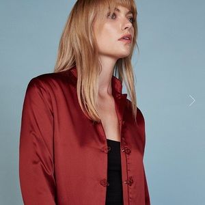 NWOT Asian inspired silk jacket