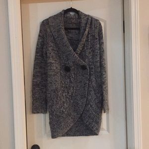 Bcbg shawl collar sweater