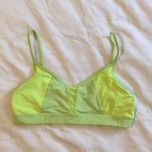 Neon Alo Yoga Sports Bra Sz M