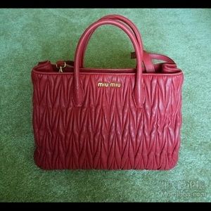 Miumiu Red Shoulder Bag