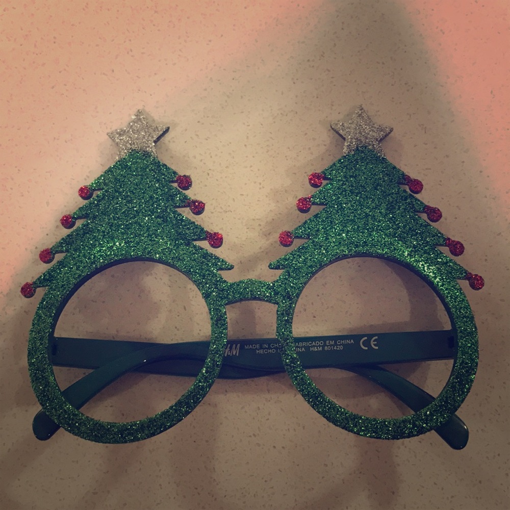 Christmas tree glasses frames