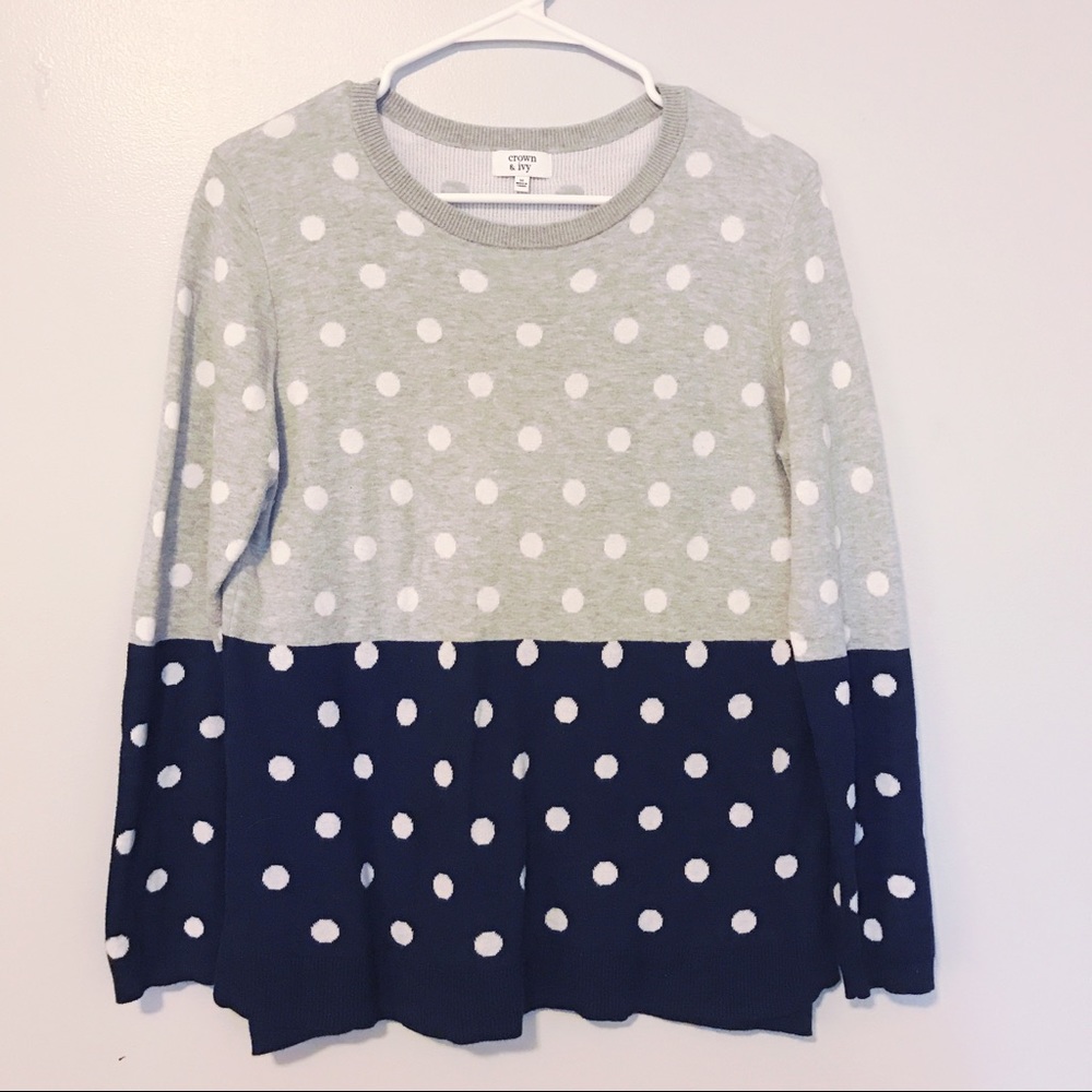🔥FINAL PRICE🔥 - Crown and Ivy Polka Dot Sweater