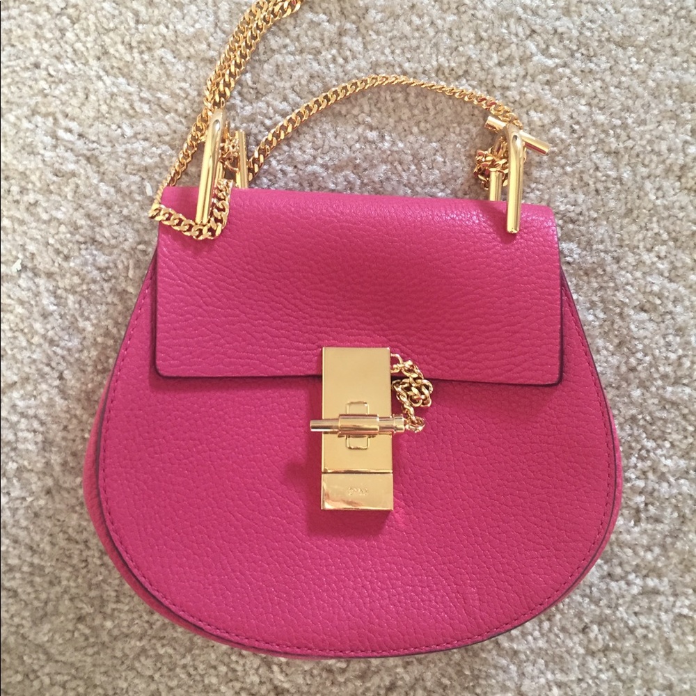 Chloe Drew Pink Red bag,new!