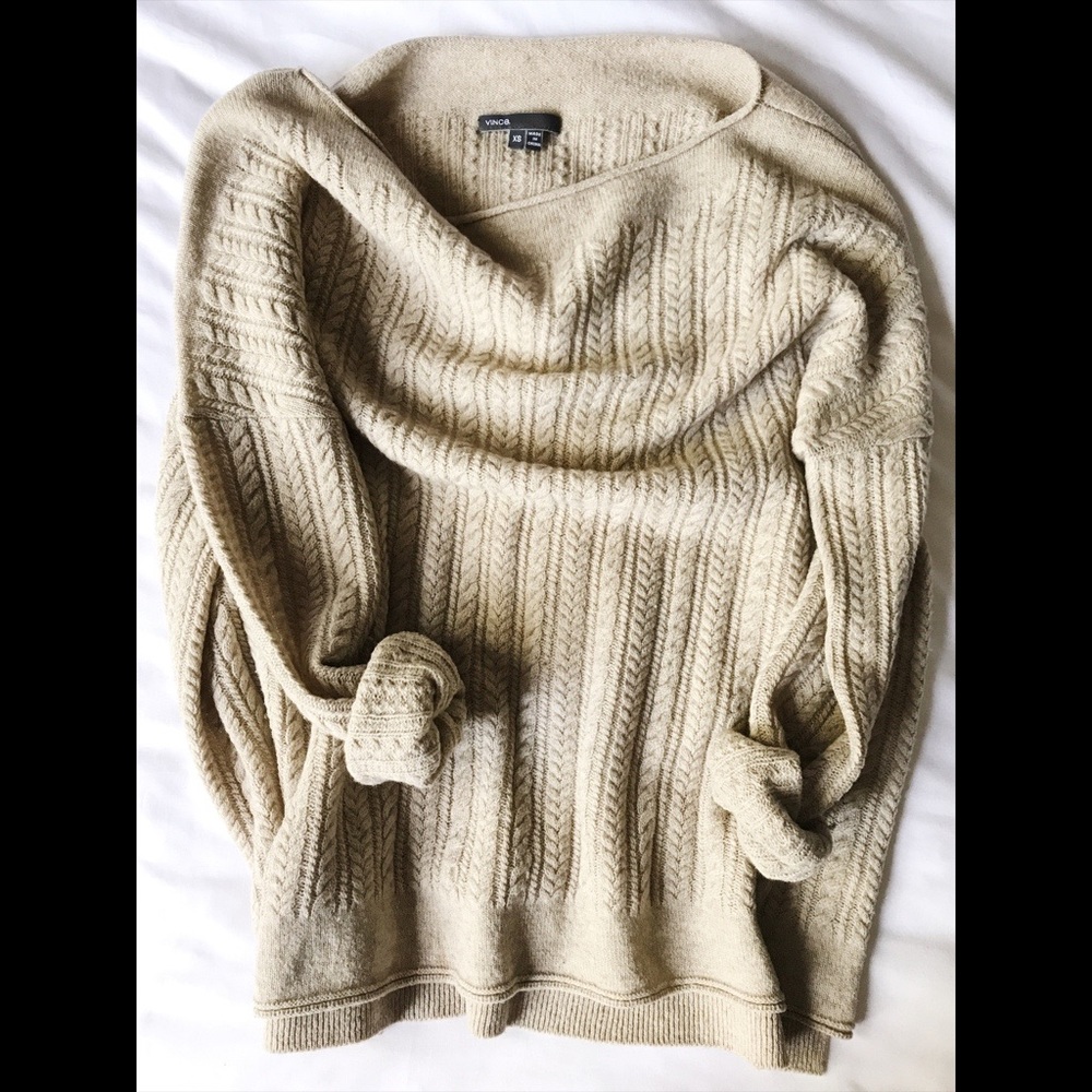 Vince Cashmere Cable Knit Sweater