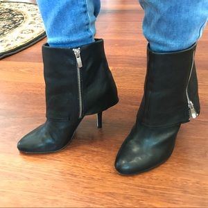 Vince Camuto - Cuffed Ankle Bootie w/ Zipper