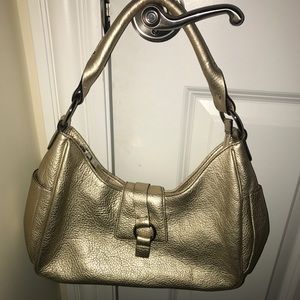 Champagne Talbots leather Hobo bag