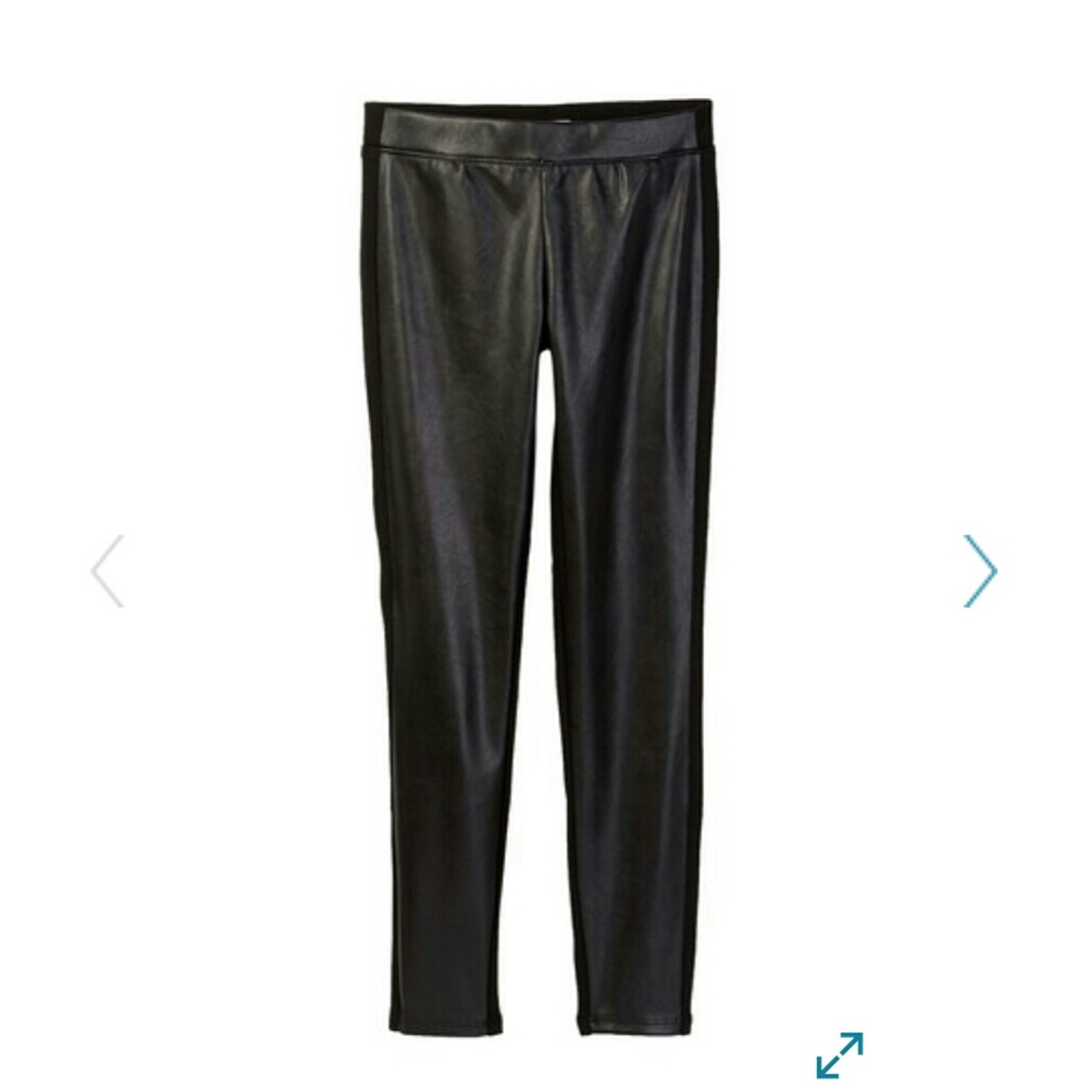 NWT Pull On Faux Leather Pants for Girls