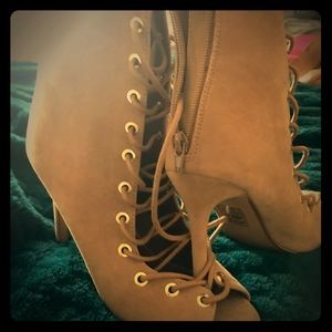 Tie up booties.