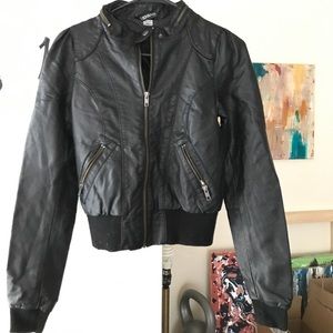 H&M Faux Leather Jacket SZ 6