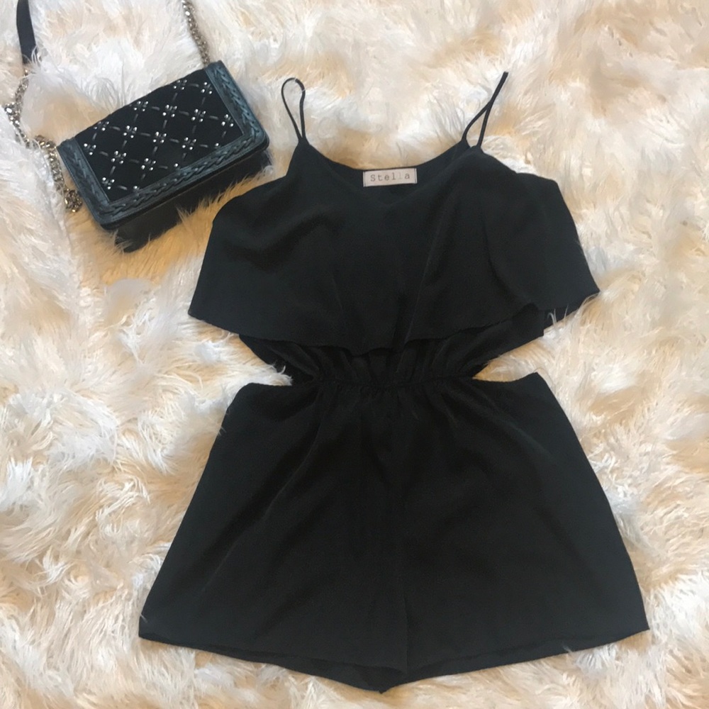 Black Cutout Romper