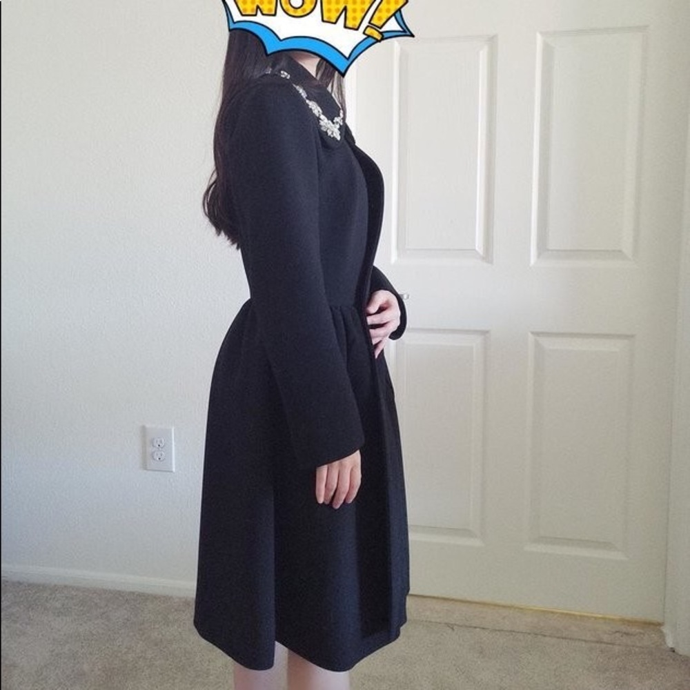 Sold!!!   Miu Miu black long crystal Coat