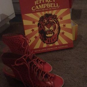 Jeffrey Campbell strung up ankle boots