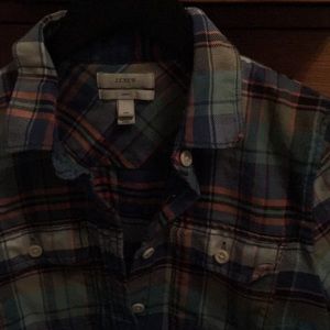 J. Crew plaid flannel shirt