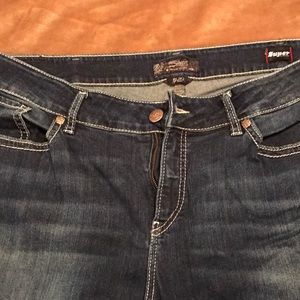 Super stretch silver jeans