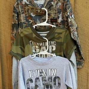 Boys CAMO tops Walls Gap Bass Pro 4/5 Small