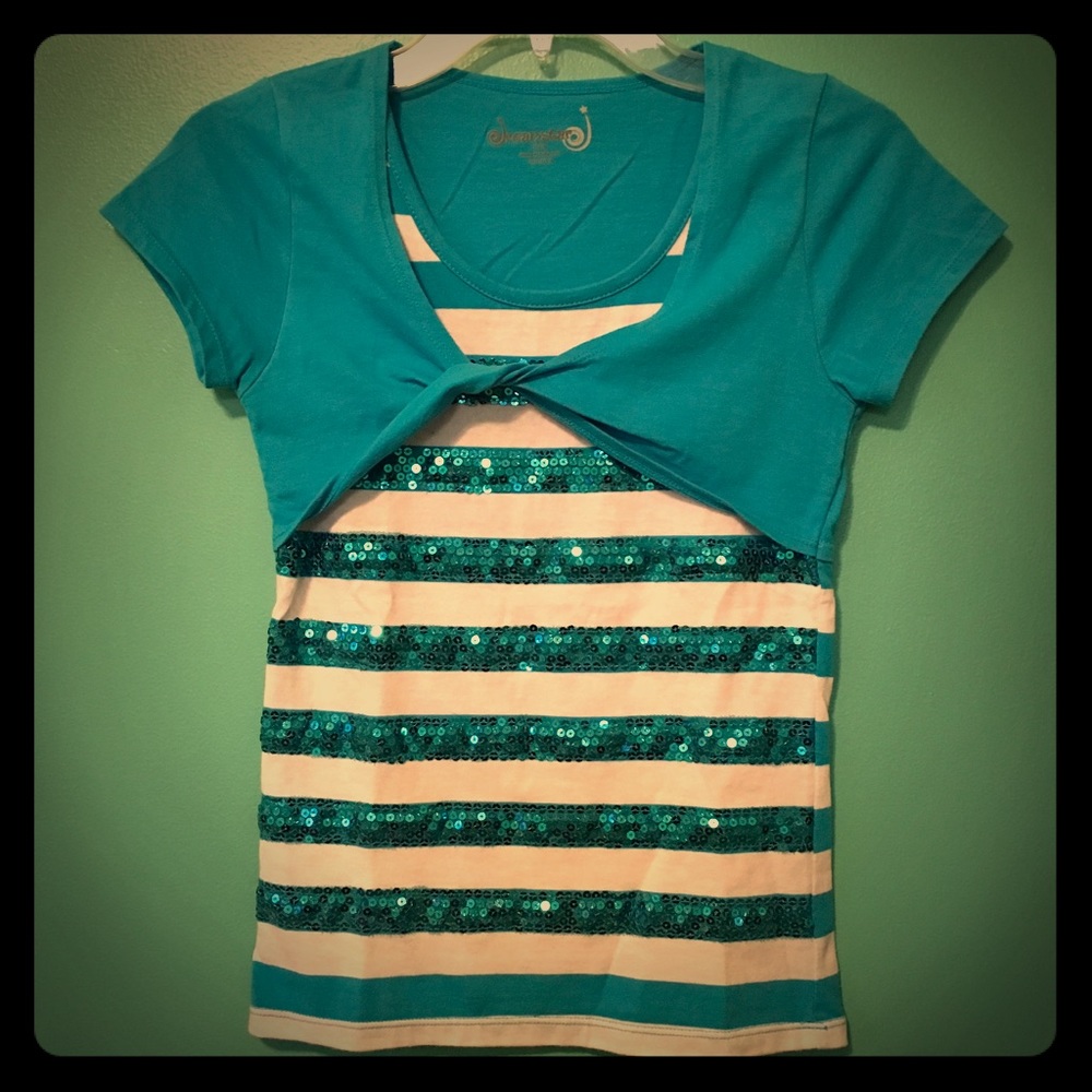 Sparkly Striped Top - Picture 1 of 3