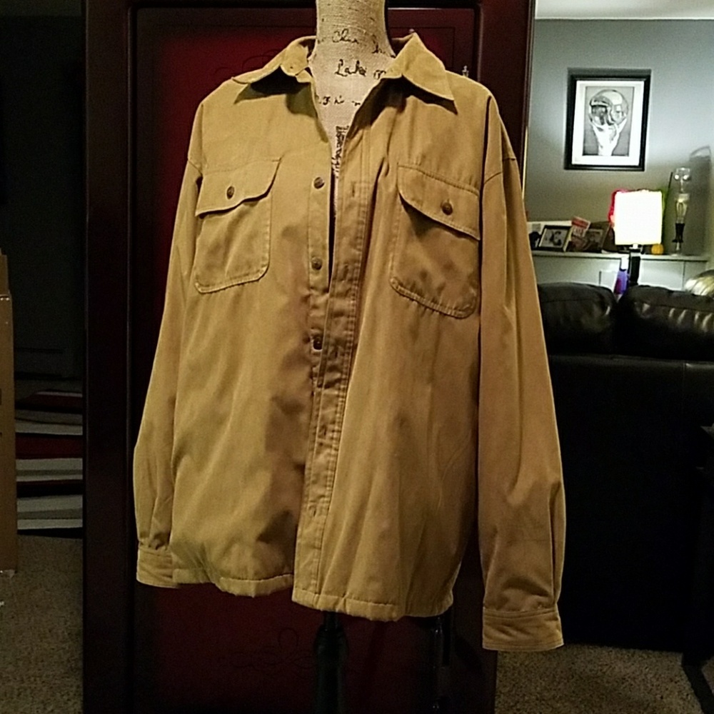Van Heusen Tan Microfiber jacket