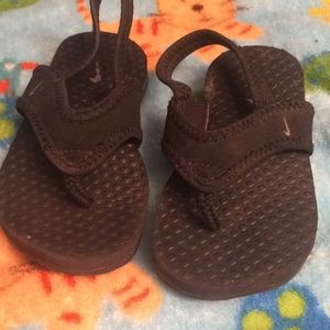 Black Nike Sandals- Toddler