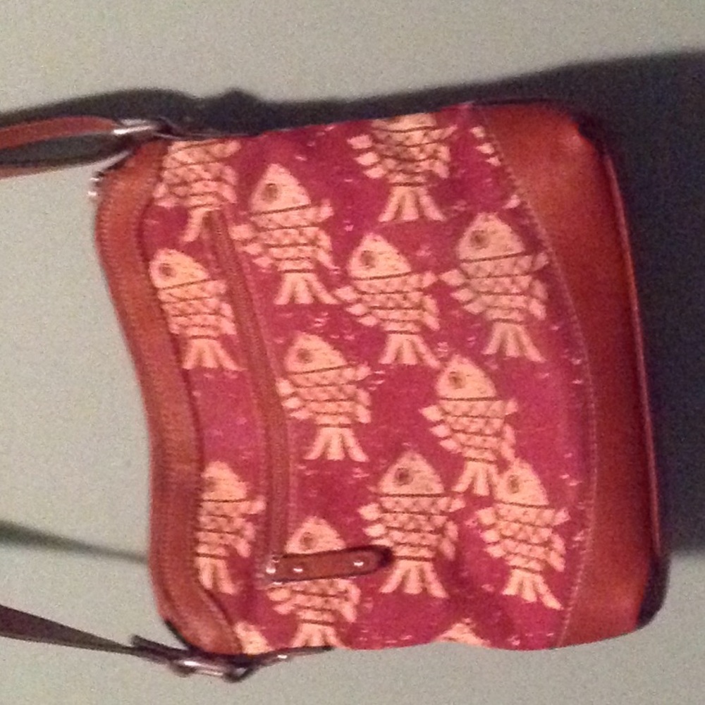 Boc purse with fish