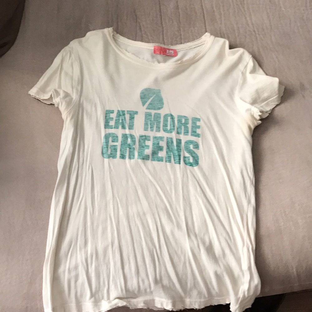 "Eat more greens" tee