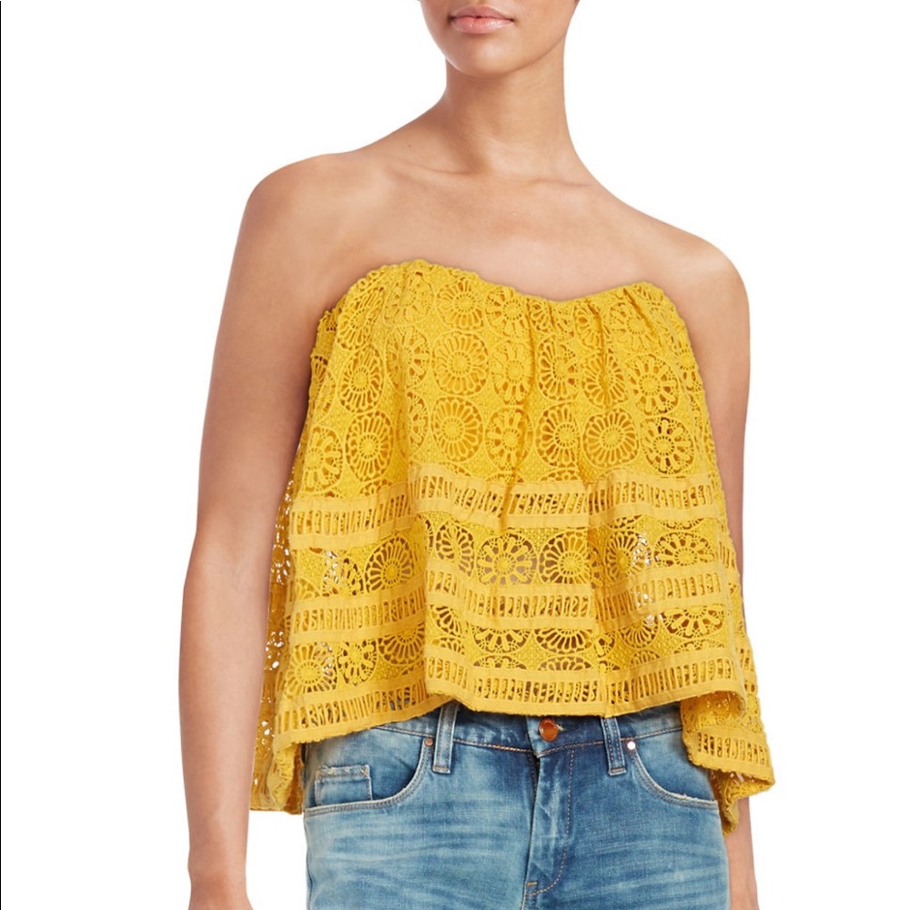 🚫SOLD🚫 Free People lacy top - Picture 1 of 8