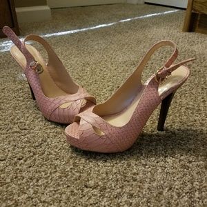 Guess pink heels