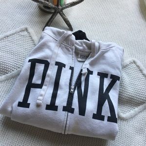 PINK Zipper Jacket with Drawstring Hood🖤✨